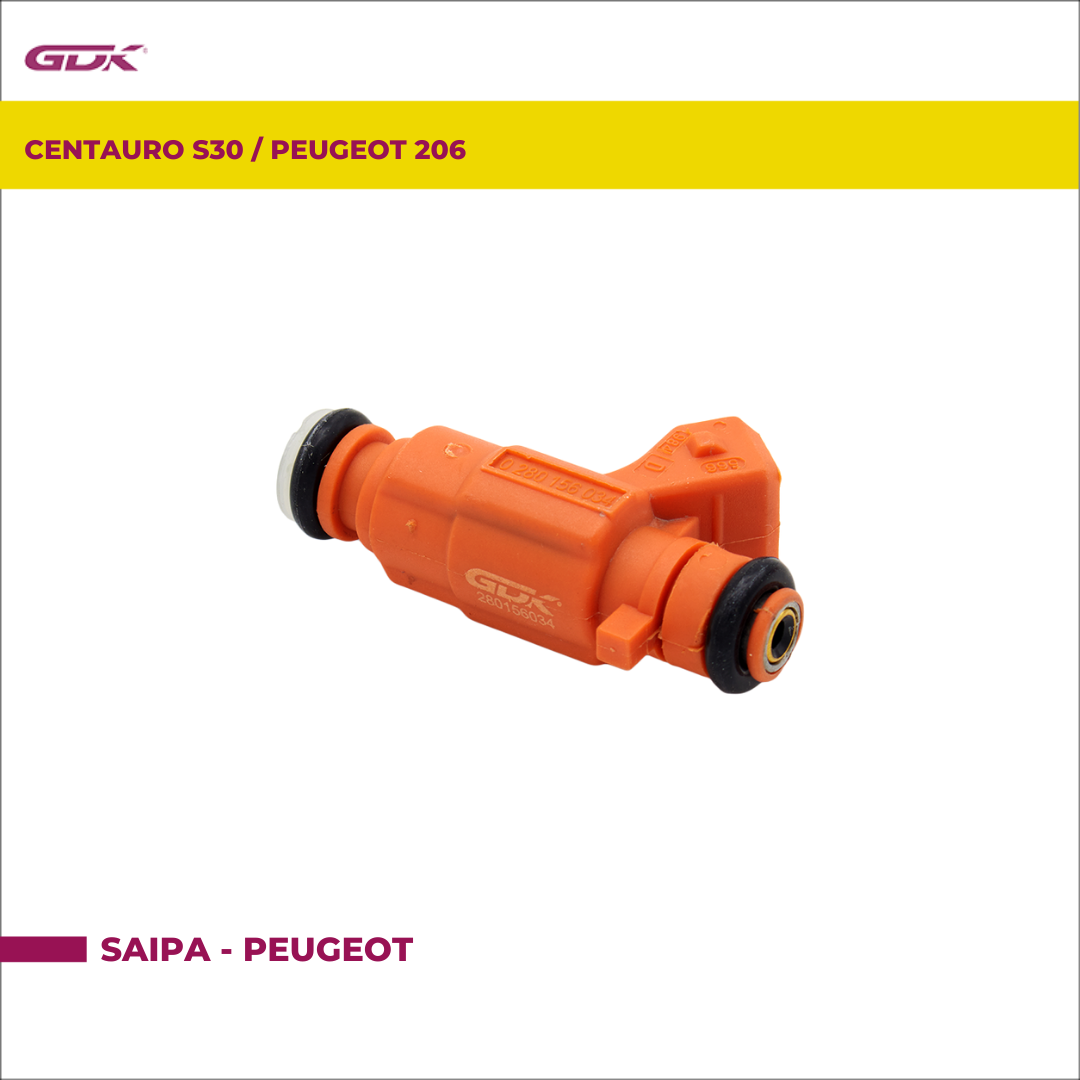 CENTAURO -S30 - PEUGEOT 206 1.6- INYECTOR DE COMBUSTIBLE