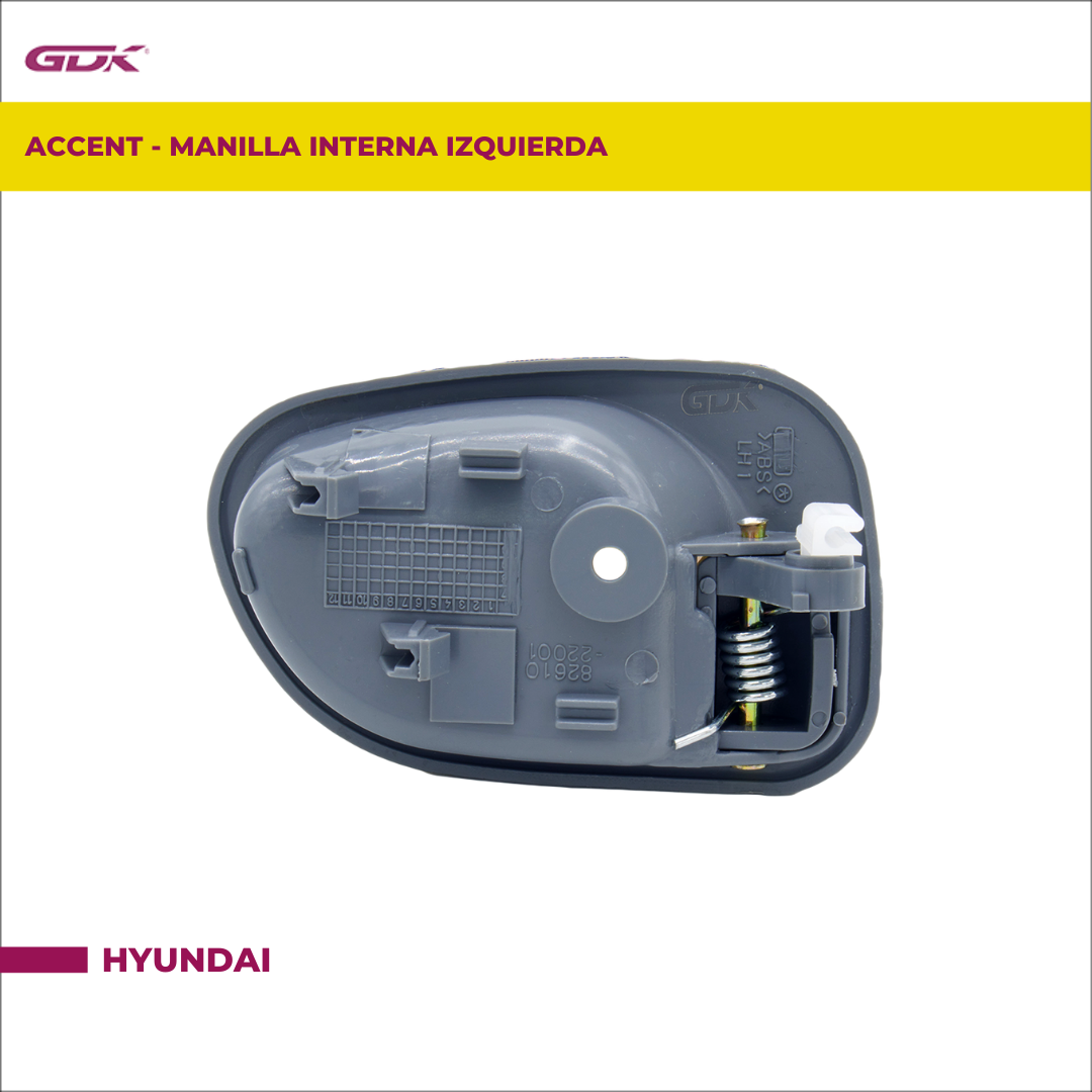 HYUNDAY ACCENT - MANILLA INTERNA IZQUIERDA - Image 2