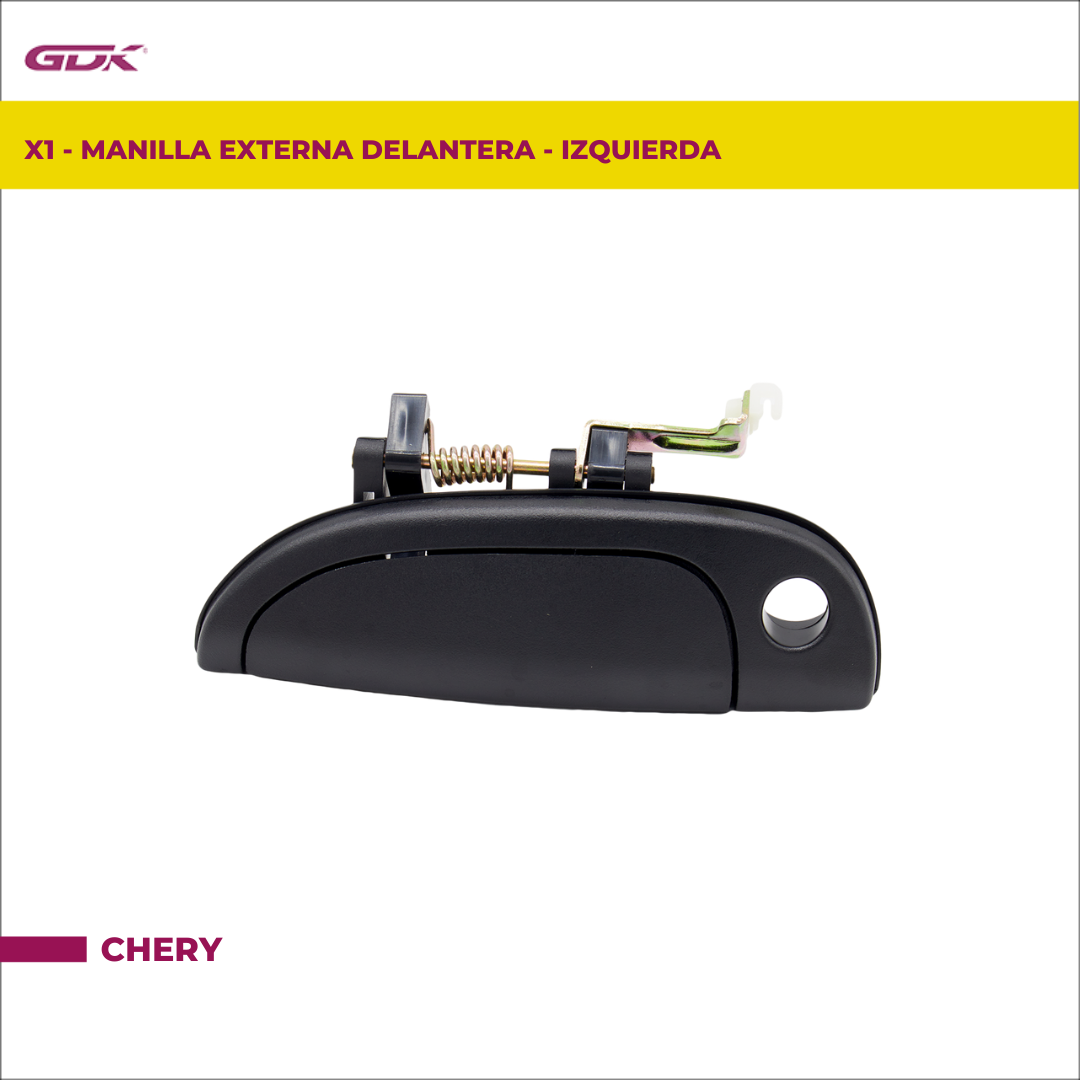 CHERY X1 - MANILLA DELANTER EXTERNA IZQUIERDA
