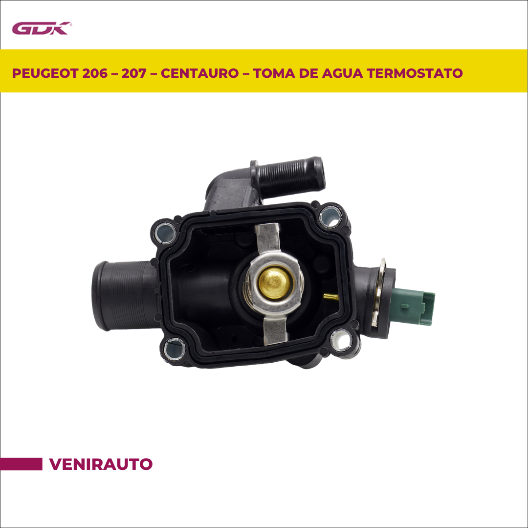 VENIRAUTO - PEUGEOT 206 - 207 - Centauro - Toma De Agua Termostato - Image 2