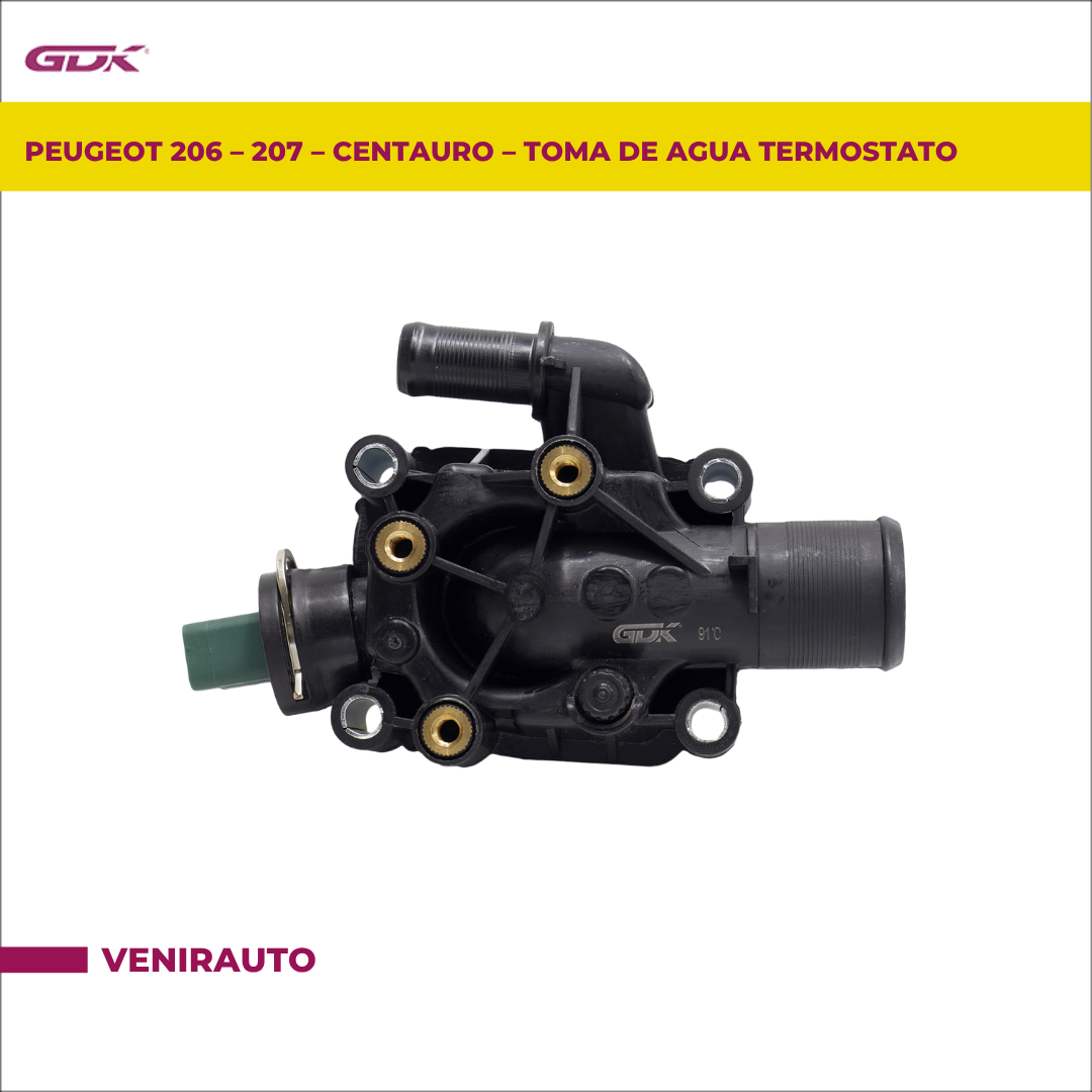 VENIRAUTO - PEUGEOT 206 - 207 - Centauro - Toma De Agua Termostato